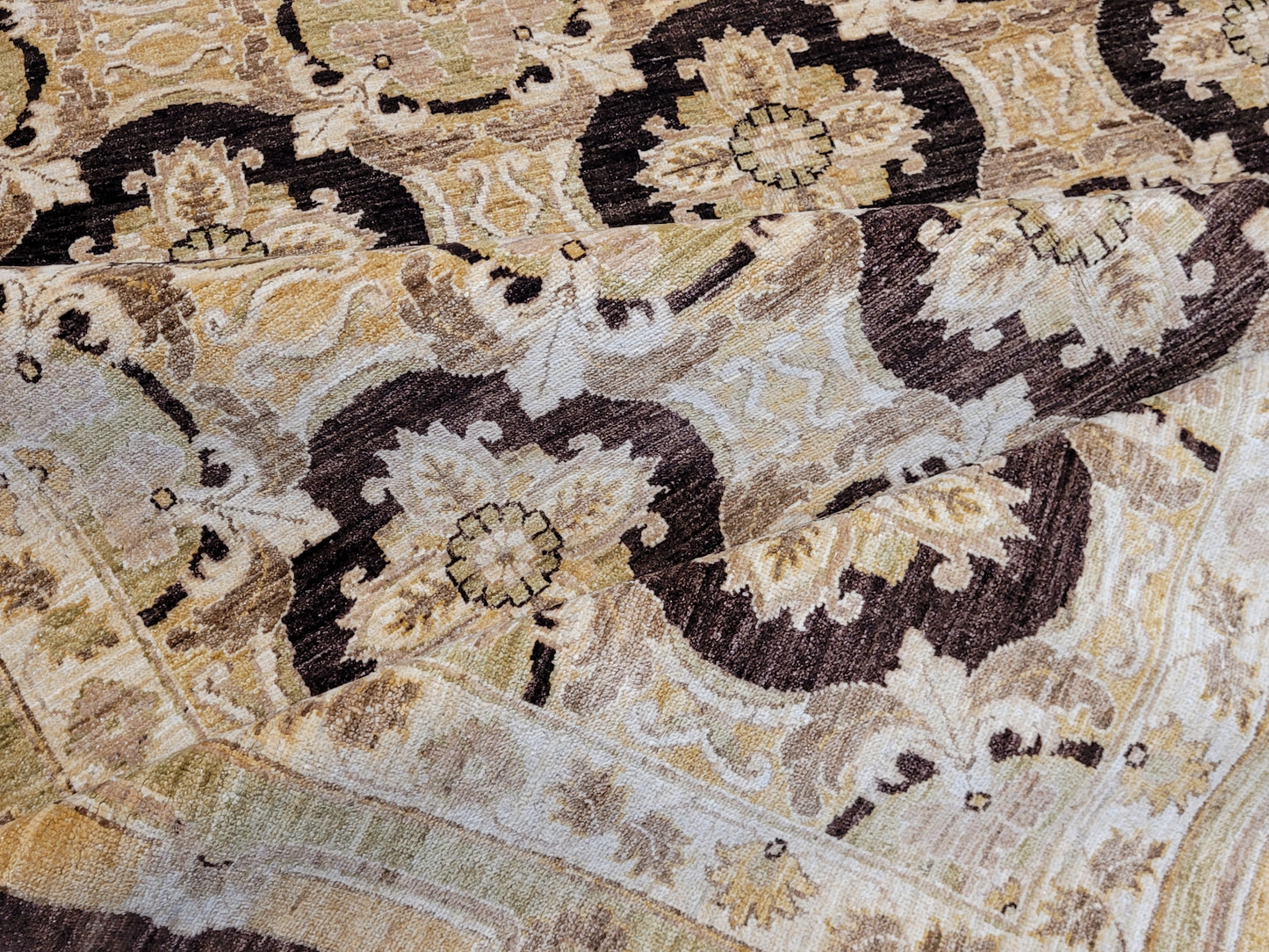 Ziegler Teppich – handgeknüpft – 270 × 185 cm – reine Schurwolle