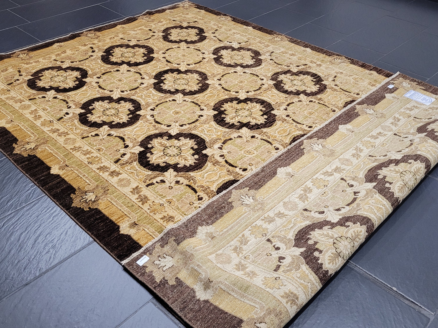 Ziegler Teppich – handgeknüpft – 270 × 185 cm – reine Schurwolle