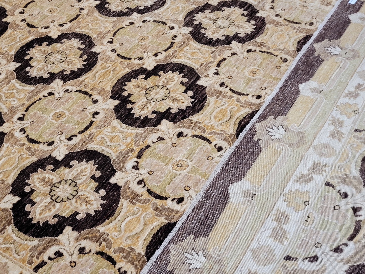 Ziegler Teppich – handgeknüpft – 270 × 185 cm – reine Schurwolle