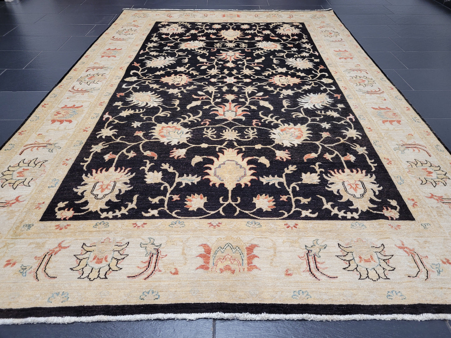 Ziegler Teppich – 100 % Ghazni-Wolle – 300 × 200 cm – handgeknüpft