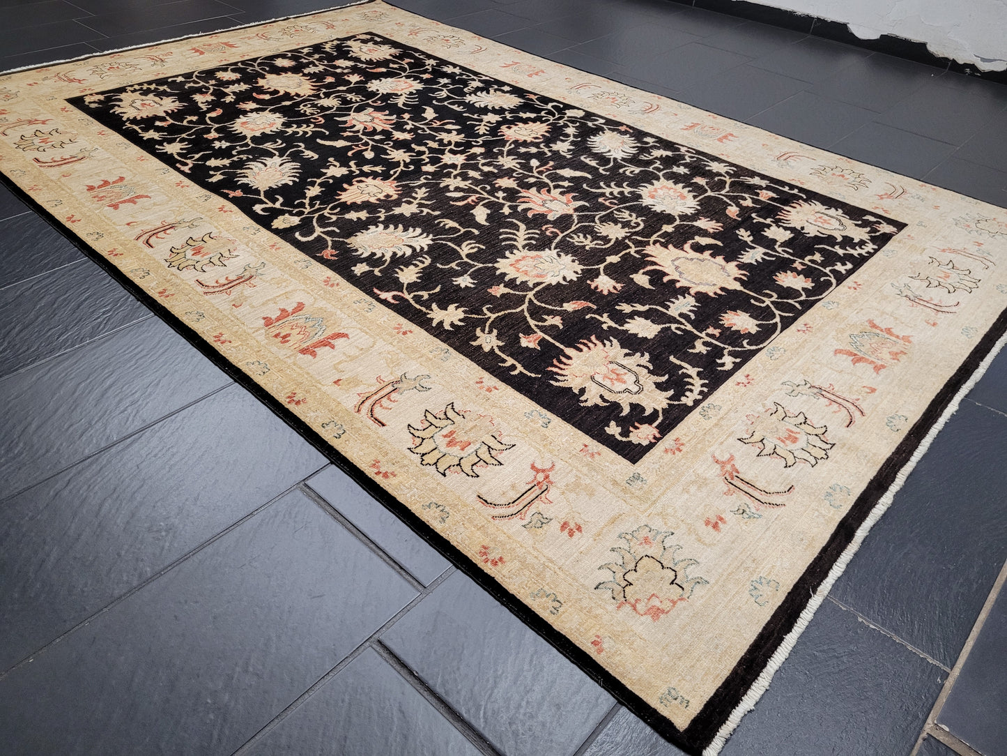 Ziegler Teppich – 100 % Ghazni-Wolle – 300 × 200 cm – handgeknüpft