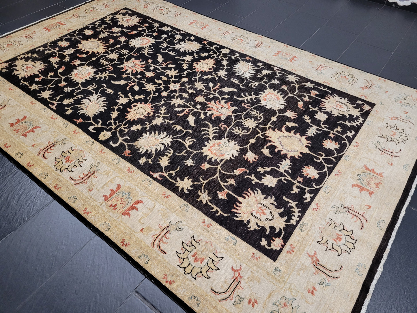 Ziegler Teppich – 100 % Ghazni-Wolle – 300 × 200 cm – handgeknüpft