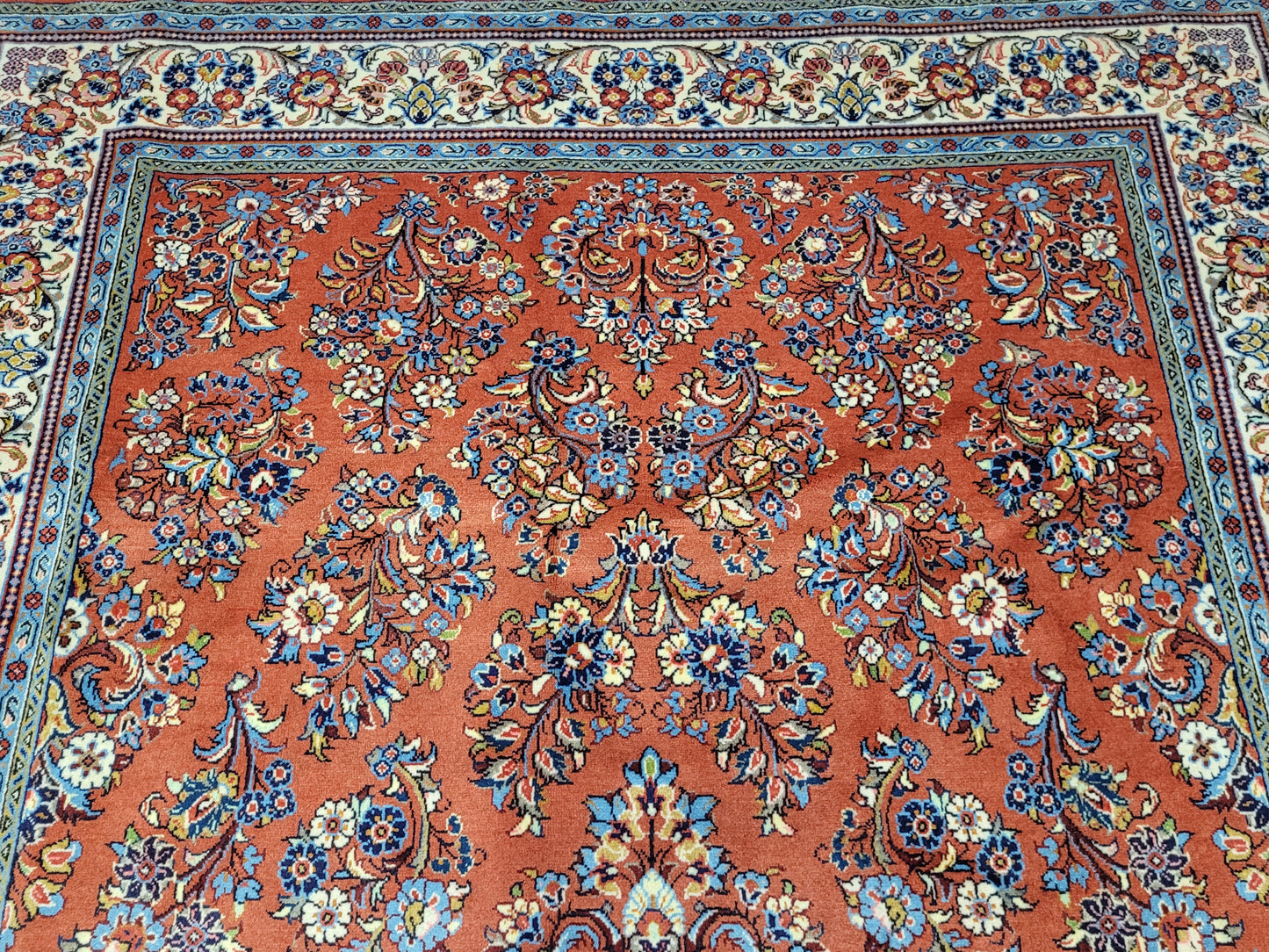 Sarough Teppich reine Wolle florales Design 305 × 205 cm