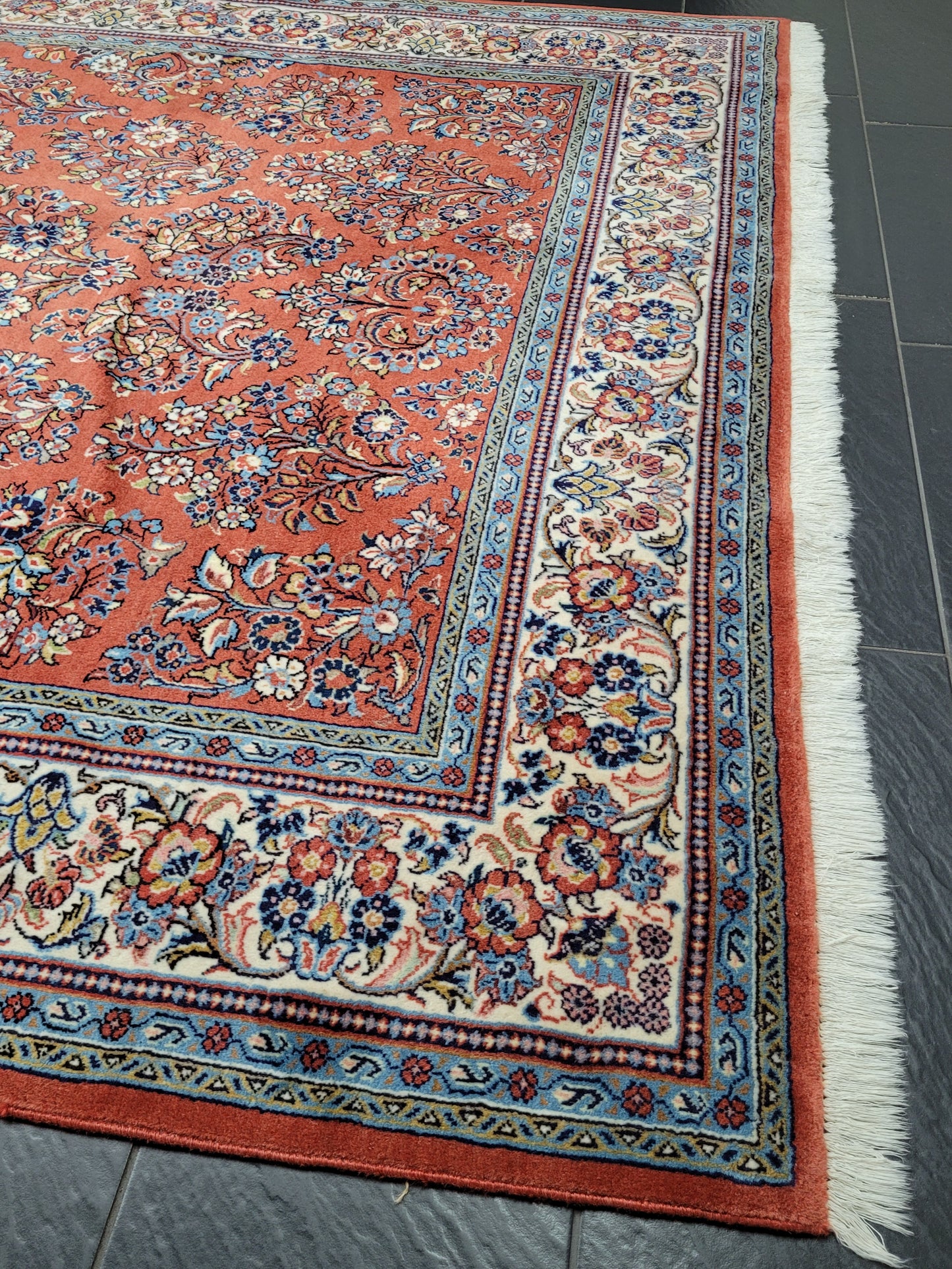 Sarough Teppich reine Wolle florales Design 305 × 205 cm