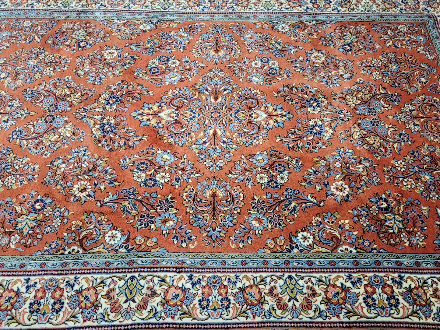 Sarough Teppich reine Wolle florales Design 305 × 205 cm
