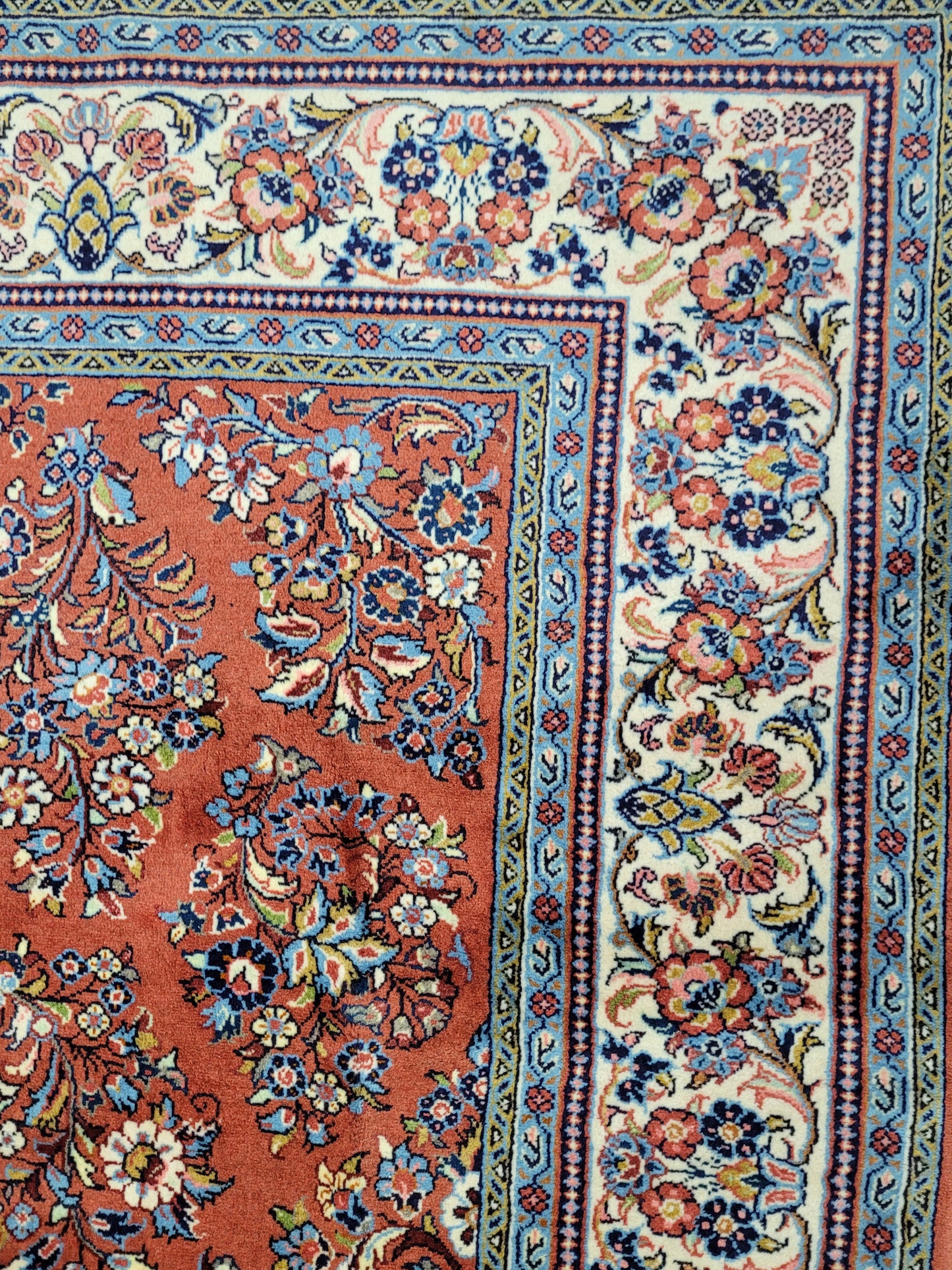 Sarough Teppich reine Wolle florales Design 305 × 205 cm