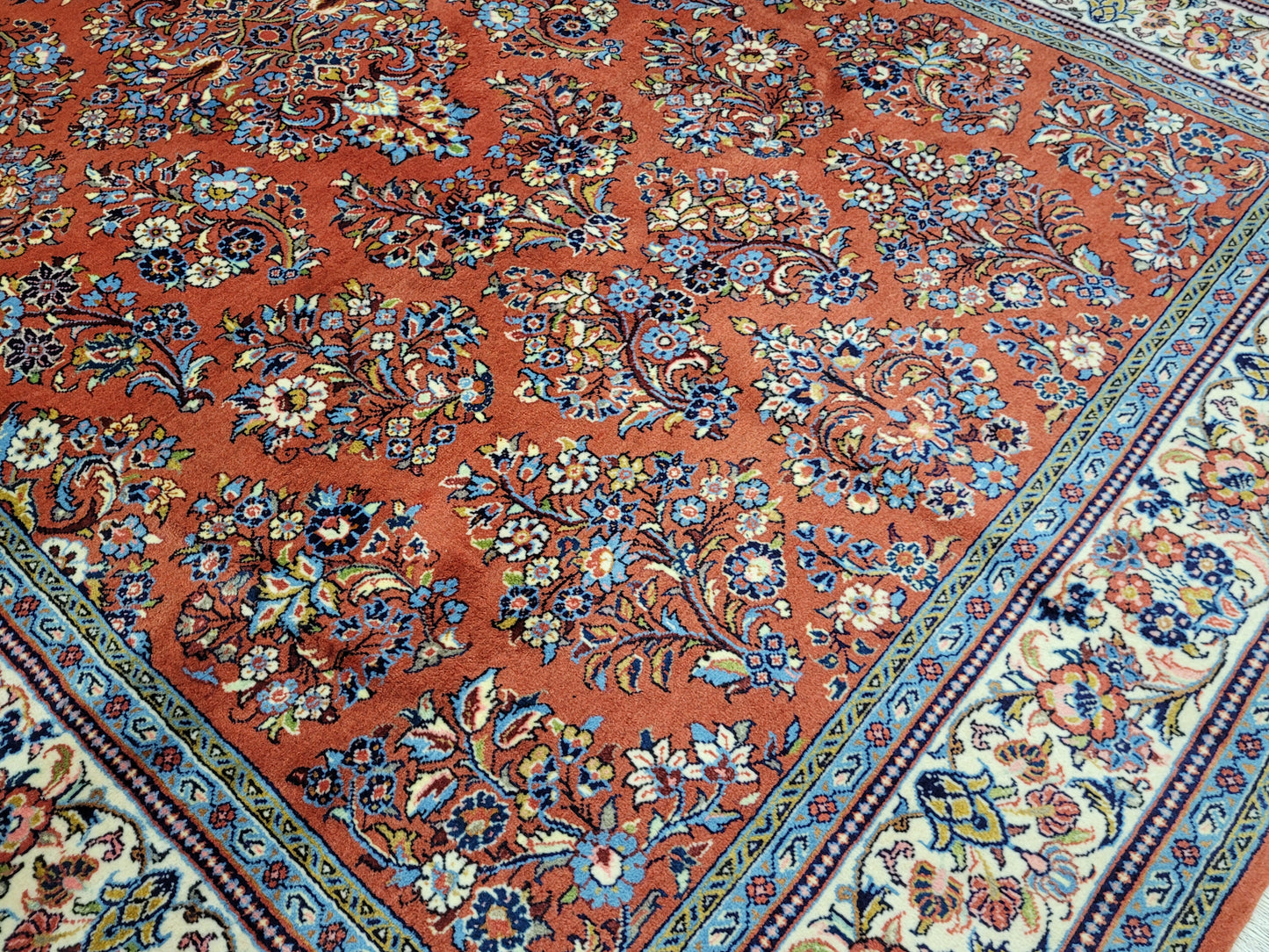 Sarough Teppich reine Wolle florales Design 305 × 205 cm