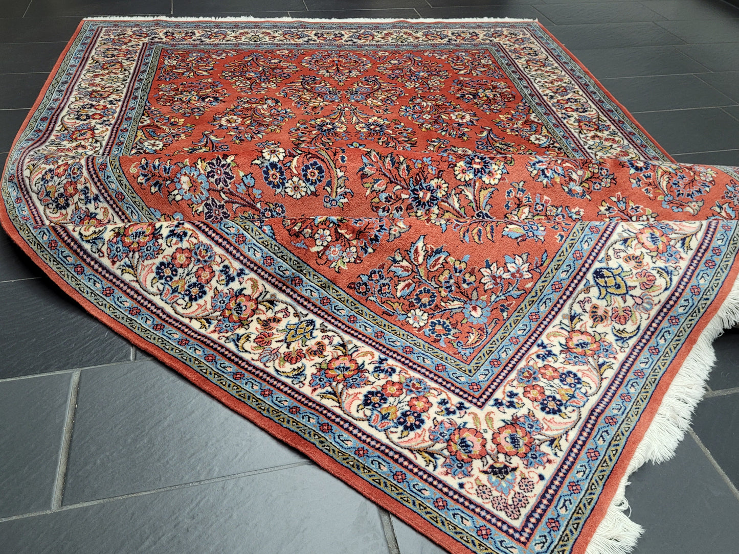 Sarough Teppich reine Wolle florales Design 305 × 205 cm