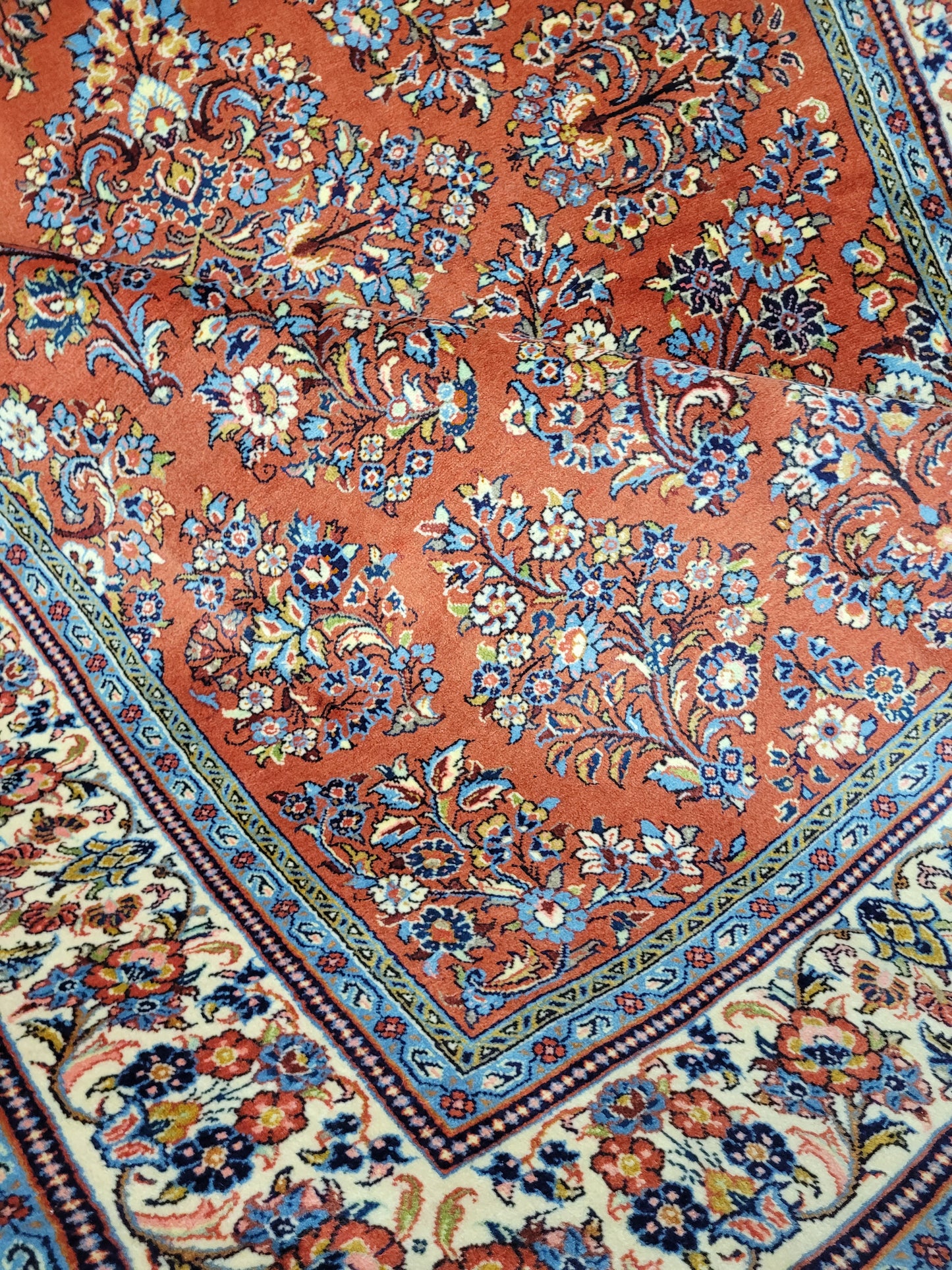 Sarough Teppich reine Wolle florales Design 305 × 205 cm