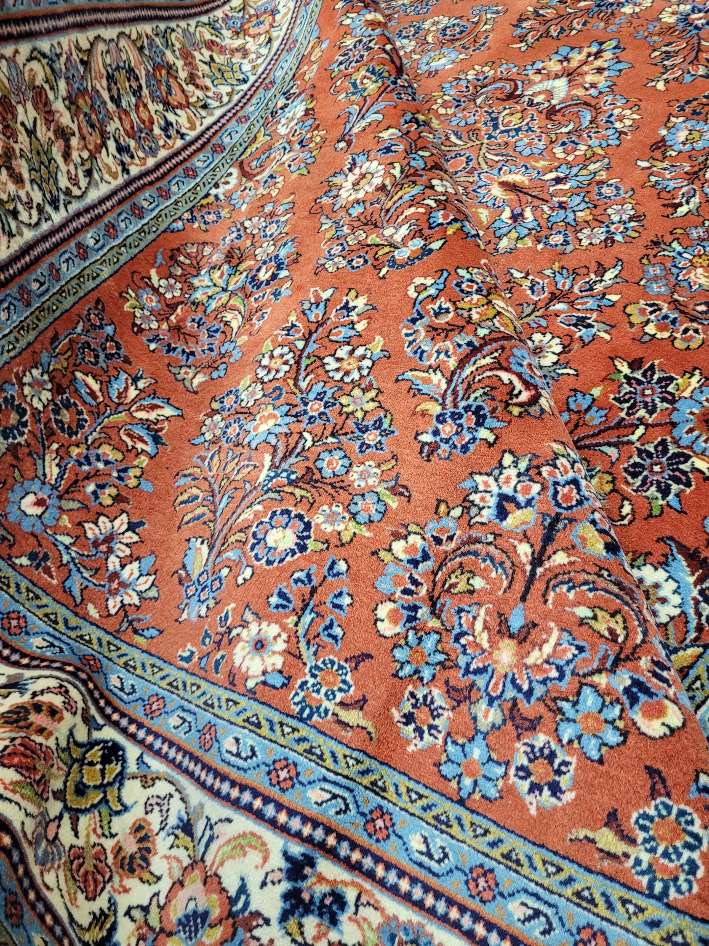 Sarough Teppich reine Wolle florales Design 305 × 205 cm