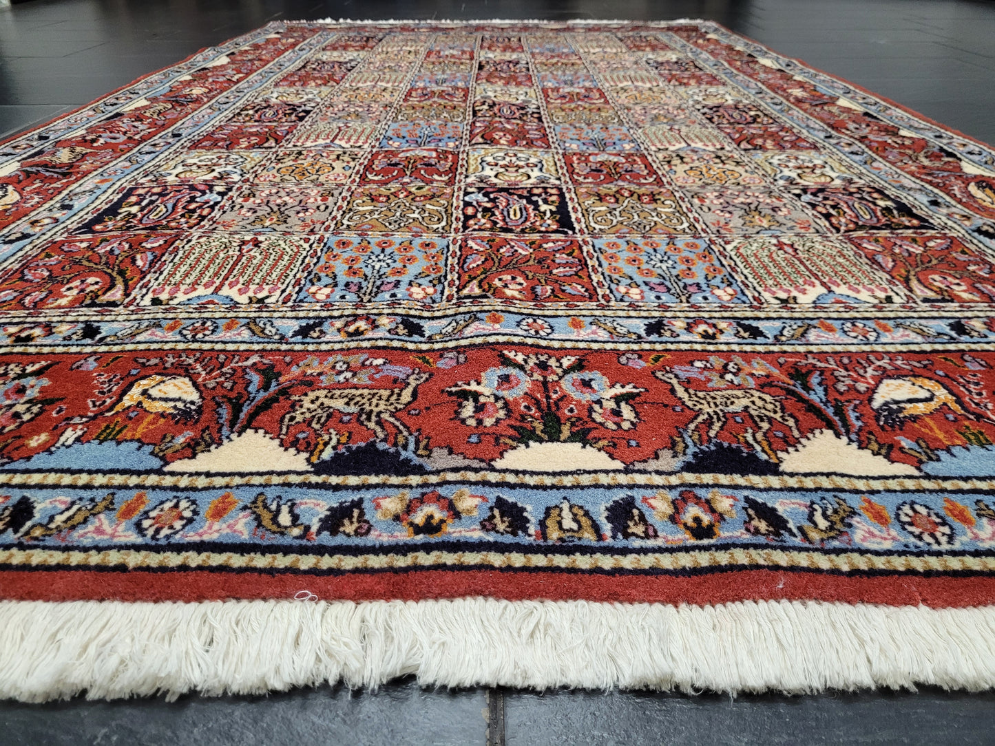 Moud Teppich Korkwolle Felderdesign 265 × 155 cm