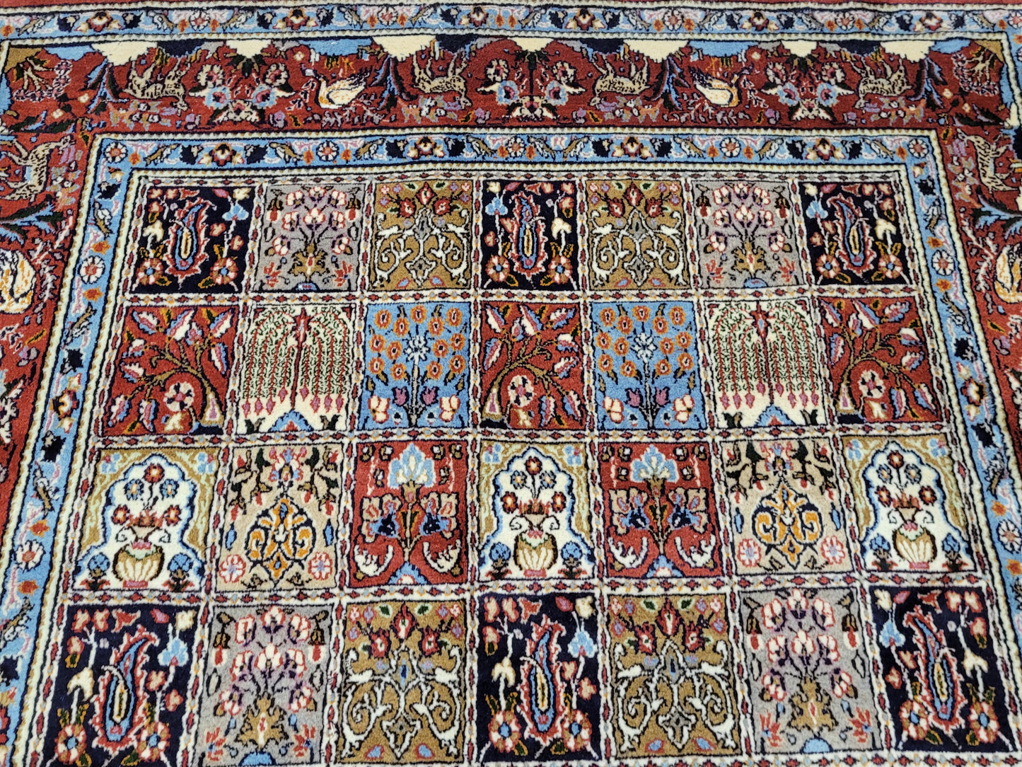 Moud Teppich Korkwolle Felderdesign 265 × 155 cm