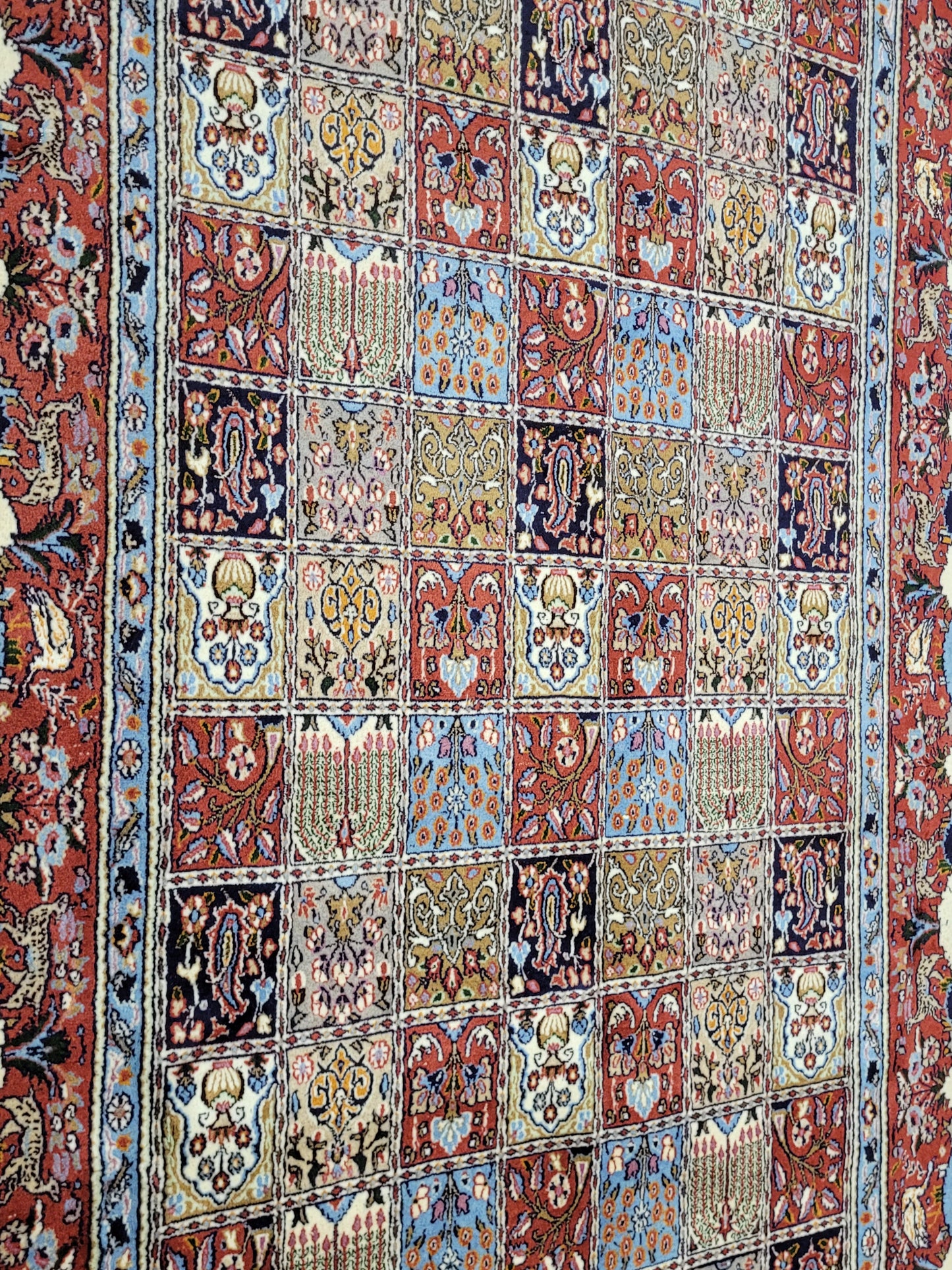 Moud Teppich Korkwolle Felderdesign 265 × 155 cm