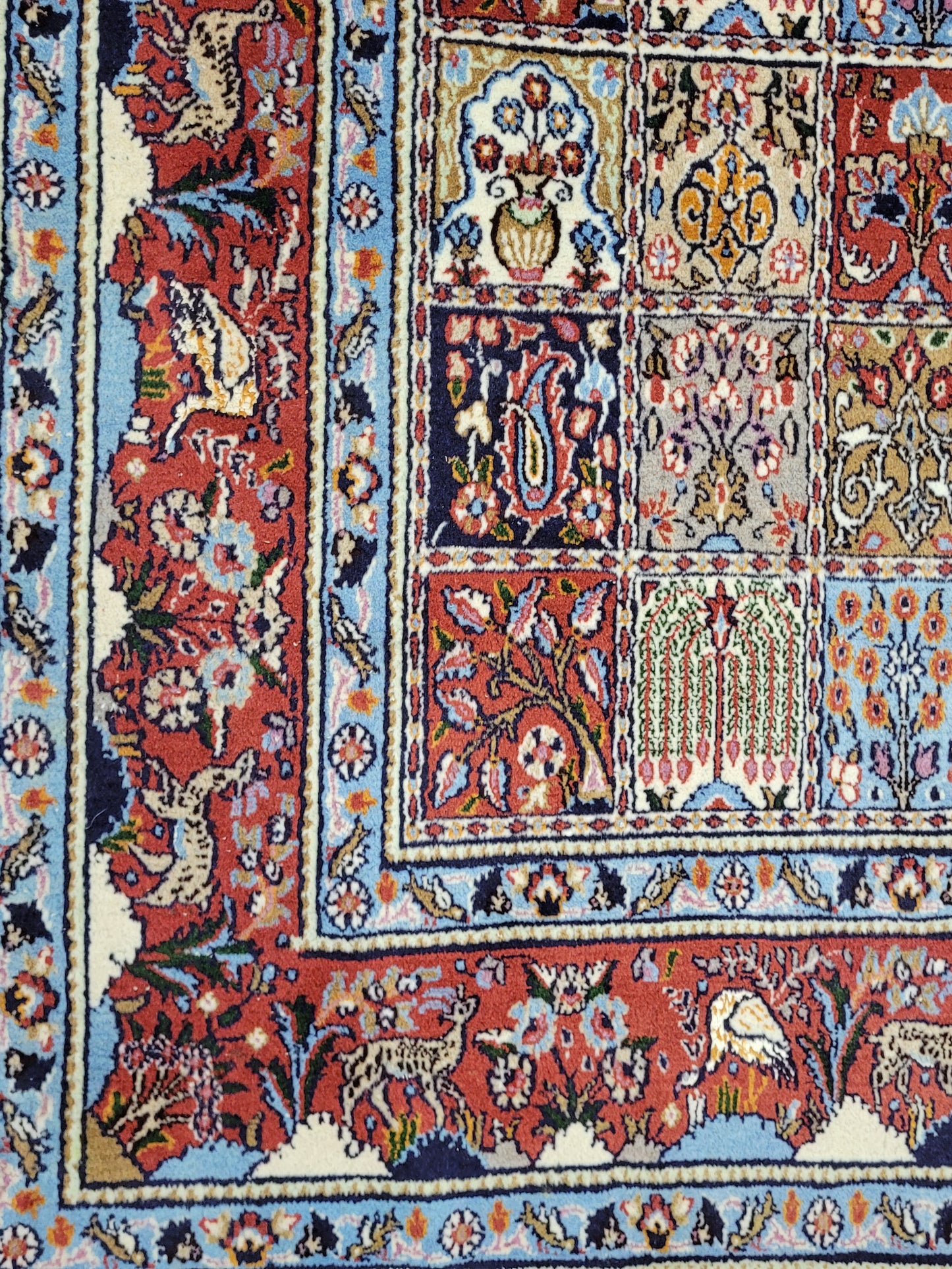 Moud Teppich Korkwolle Felderdesign 265 × 155 cm