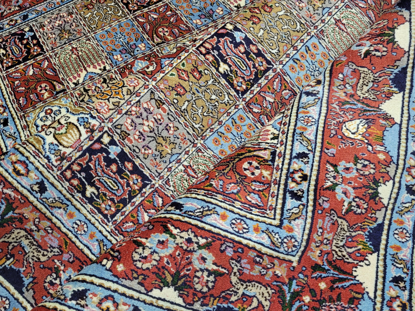 Moud Teppich Korkwolle Felderdesign 265 × 155 cm