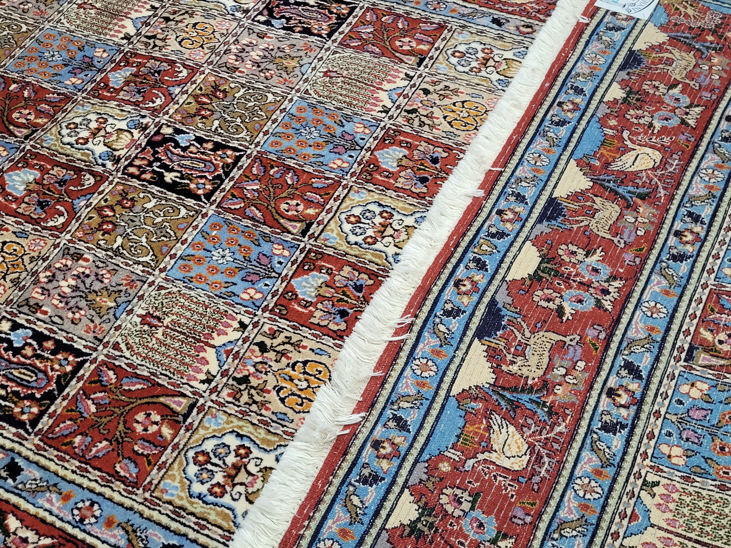 Moud Teppich Korkwolle Felderdesign 265 × 155 cm