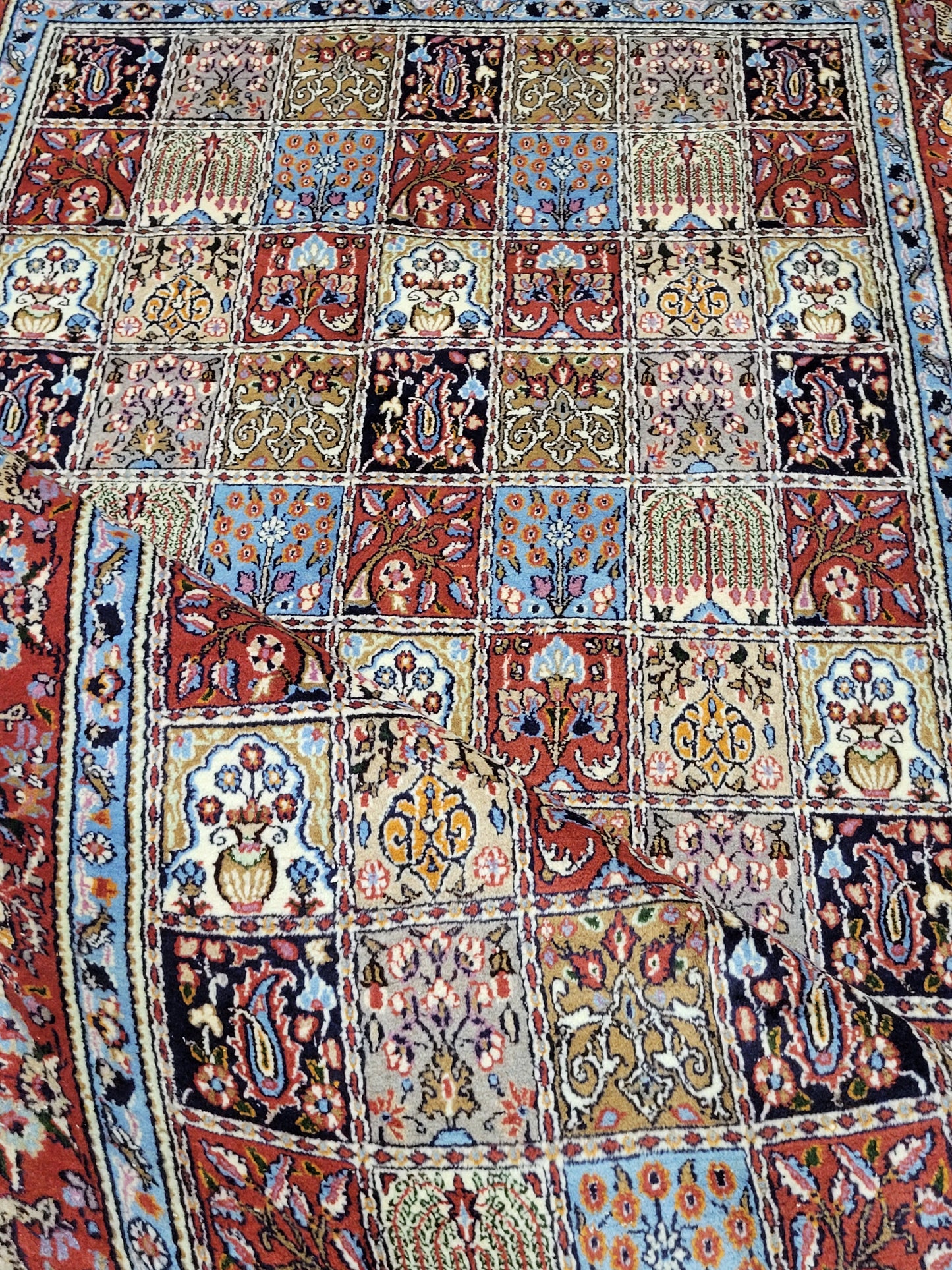 Moud Teppich Korkwolle Felderdesign 265 × 155 cm