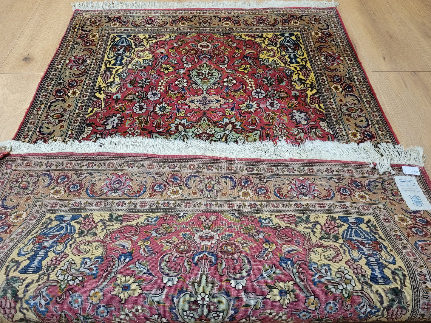 Täbriz Teppich 50er Seide auf Baumwolle 155 × 100 cm