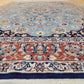 Isfahan Teppich Seide fein hellblaues Medaillon 164x107 cm