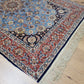 Isfahan Teppich Seide fein hellblaues Medaillon 164x107 cm