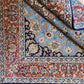 Isfahan Teppich Seide fein hellblaues Medaillon 164x107 cm