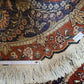 Täbriz Teppich rund florales Medaillon Korkwolle 96 cm