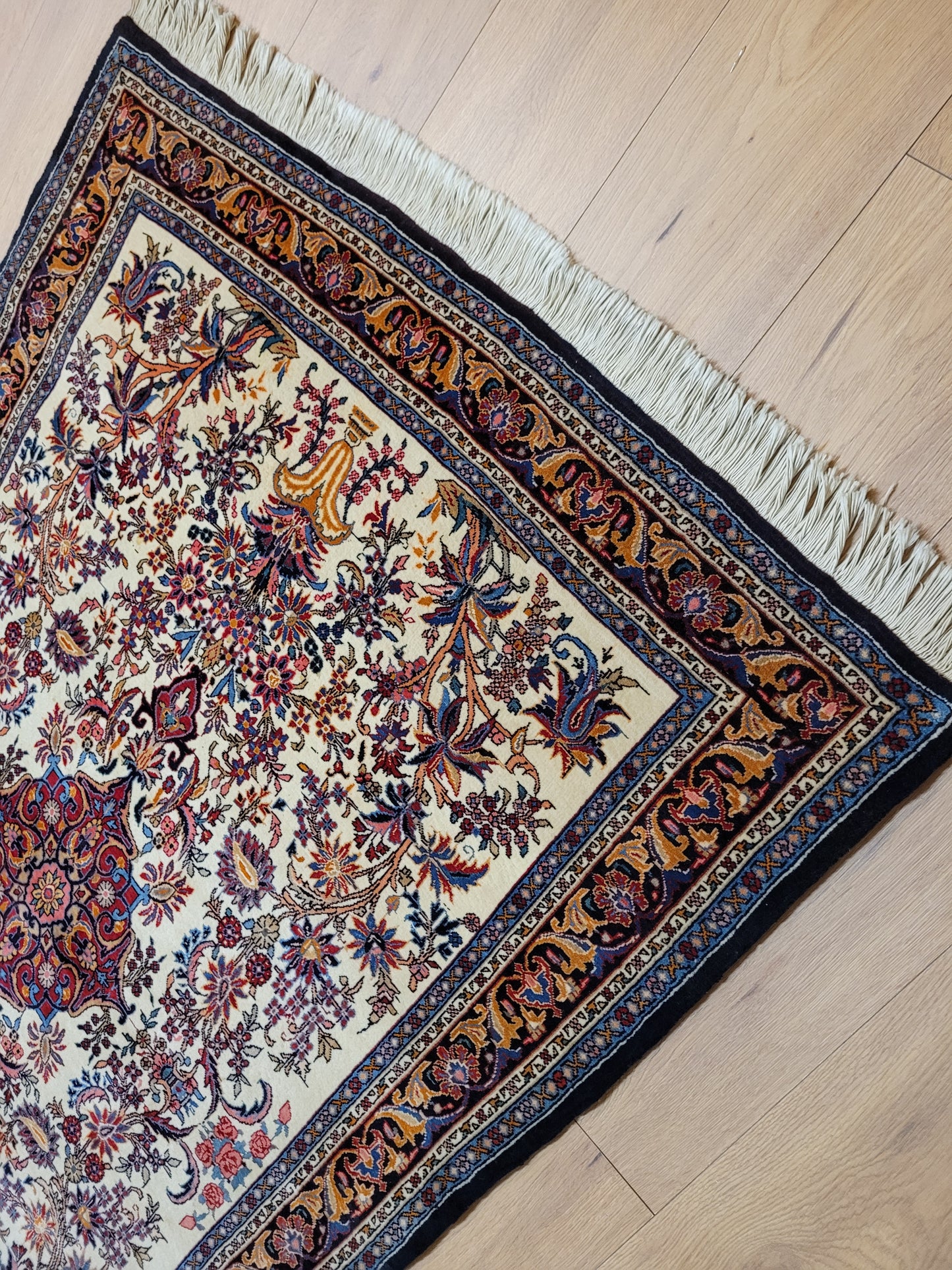 Bidjar Teppich fein florales Medaillon 165x110 cm