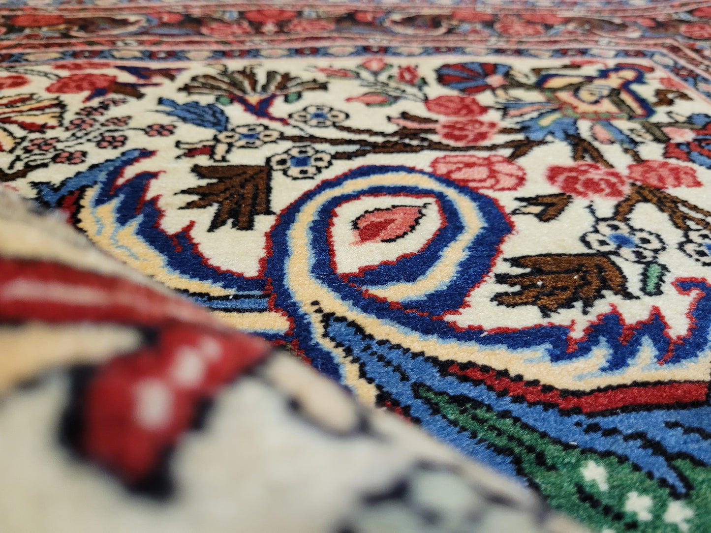 Feiner Bidjar Teppich Schurwolle florales Muster 145x110 cm