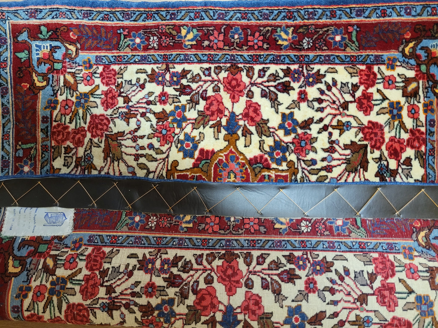 Djosan Sarough Teppich Korkwolle florales Medaillon 205x138 cm