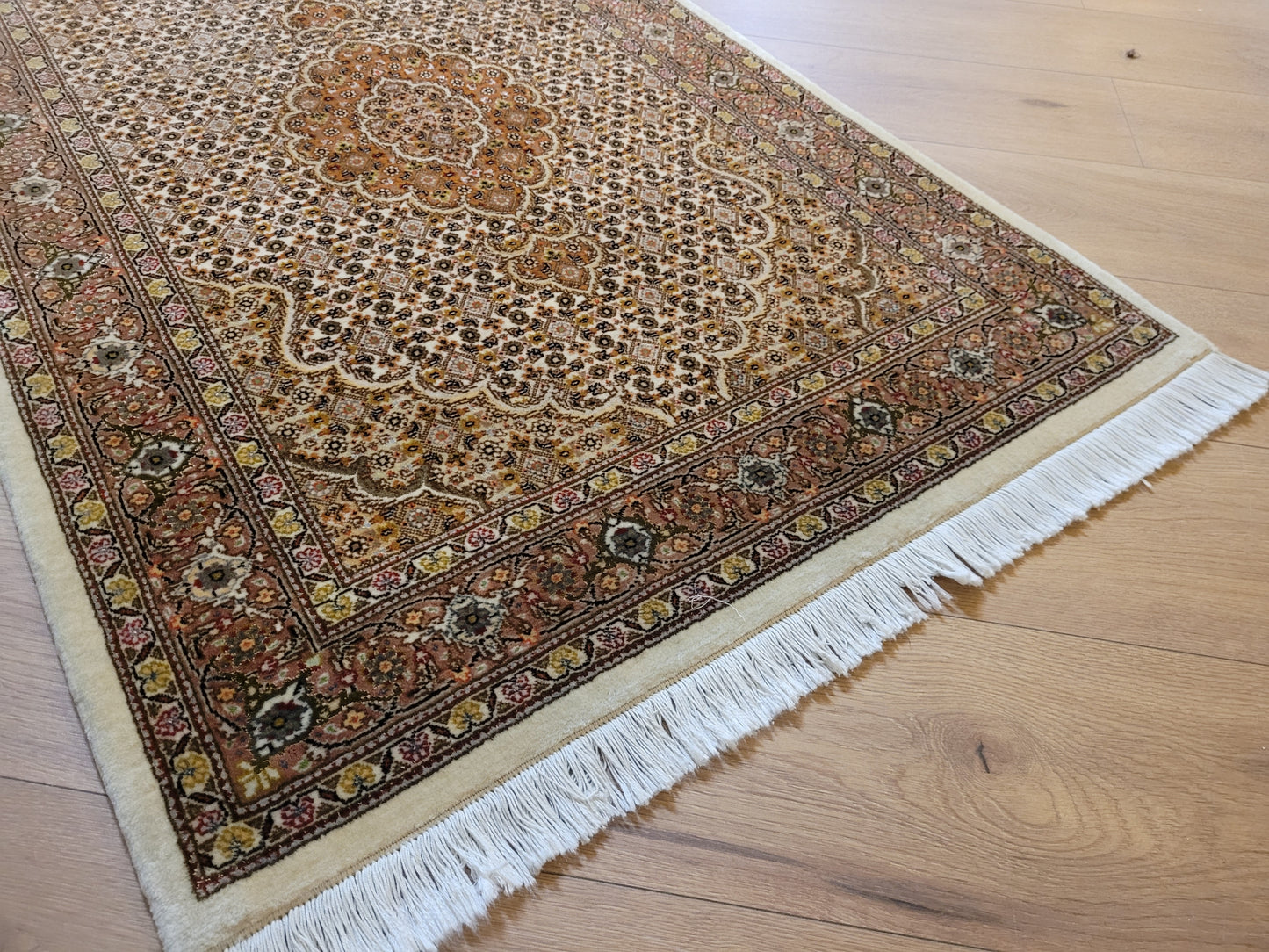 Täbriz Läufer feine Knüpfung mit Seide 310x83 cm