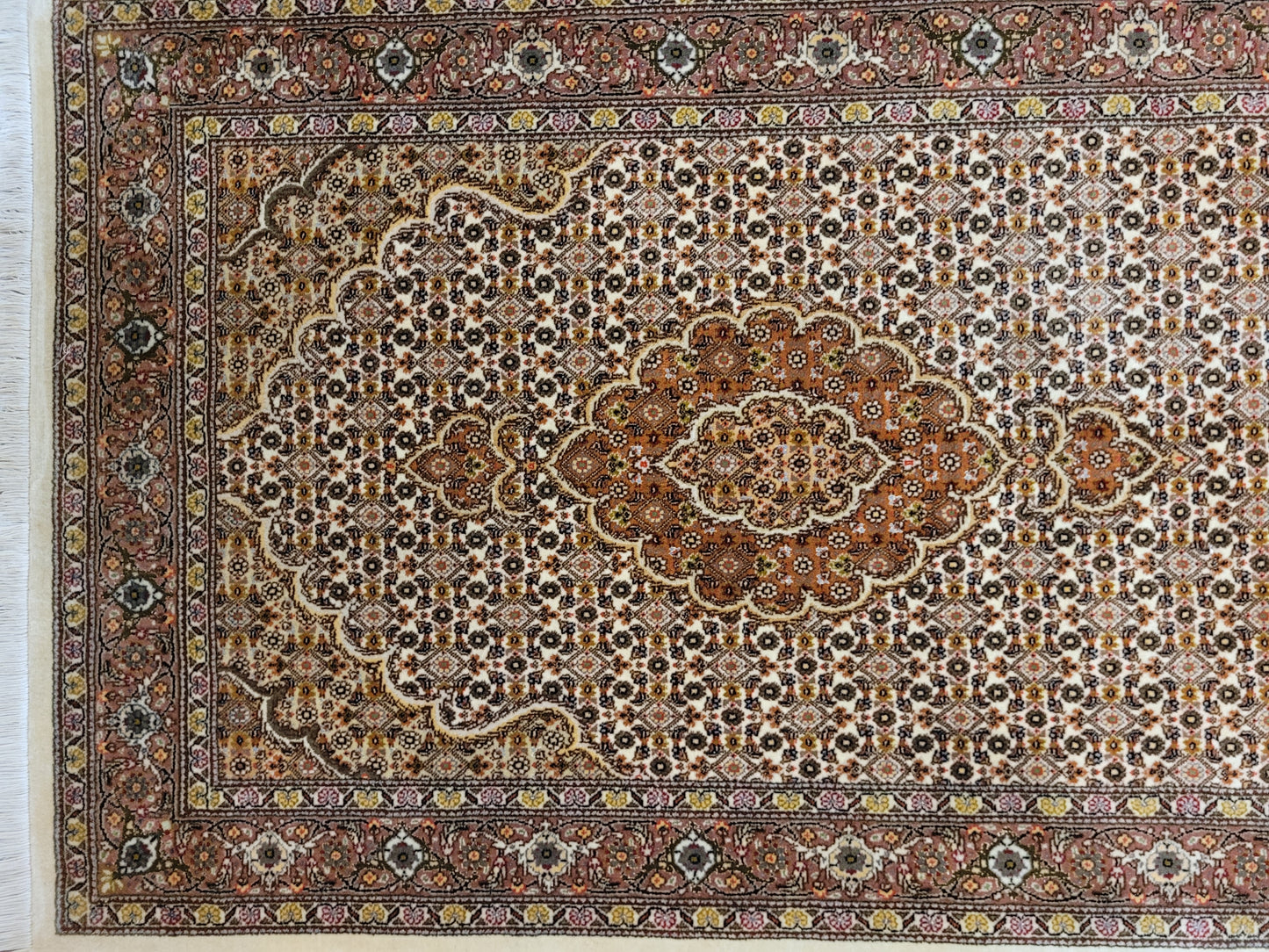Täbriz Läufer feine Knüpfung mit Seide 310x83 cm
