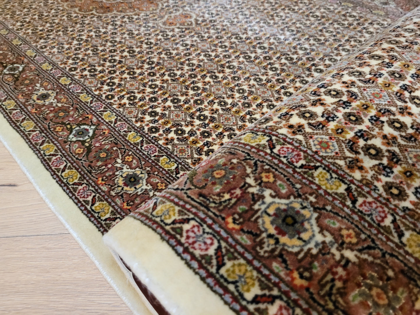 Täbriz Läufer feine Knüpfung mit Seide 310x83 cm