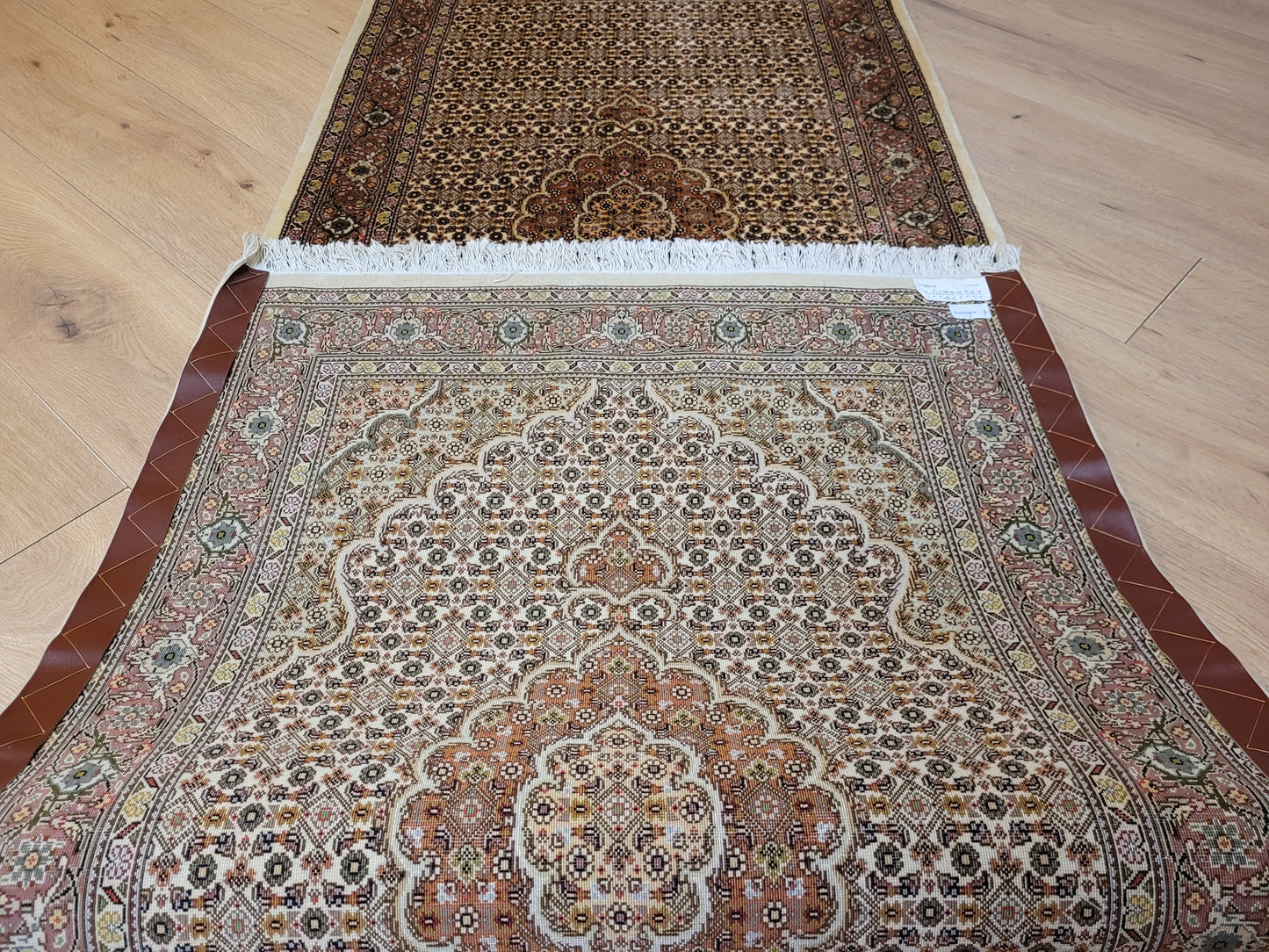 Täbriz Läufer feine Knüpfung mit Seide 310x83 cm