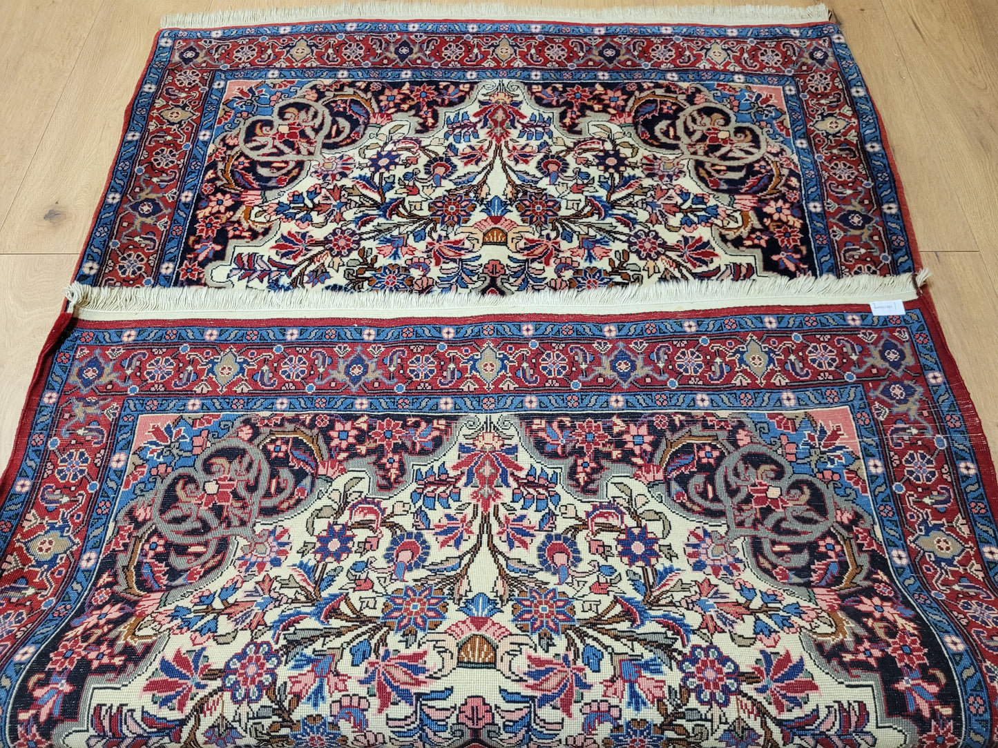 Bidjar Teppich Korkwolle florales Medaillon 168x115 cm