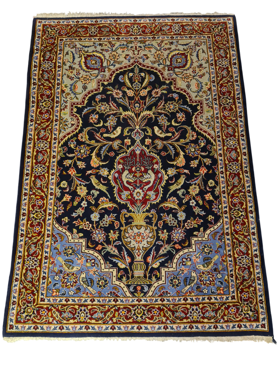 Perserteppich Orientteppich Handgeknüpfter Teppich Keshan 160x110cm