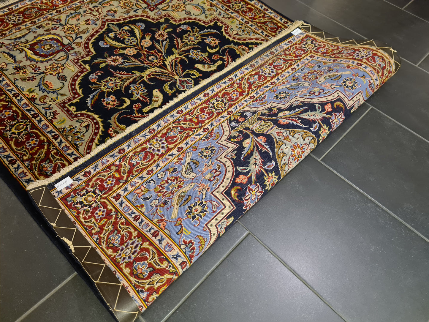 Perserteppich Orientteppich Handgeknüpfter Teppich Keshan 160x110cm