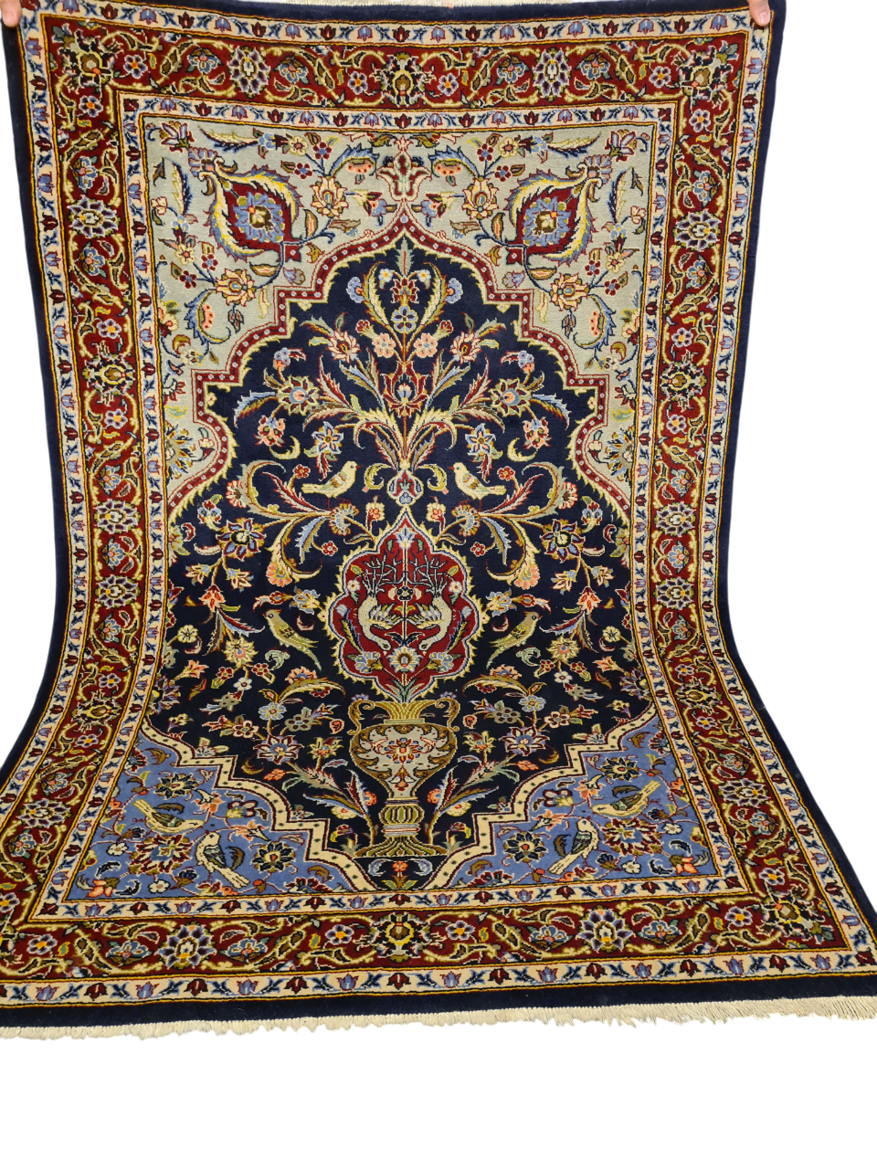 Perserteppich Orientteppich Handgeknüpfter Teppich Keshan 160x110cm