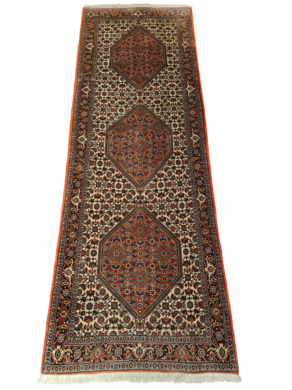 Perserteppich Orientteppich Handgeknüpfter Teppich Bidjar 220x75cm