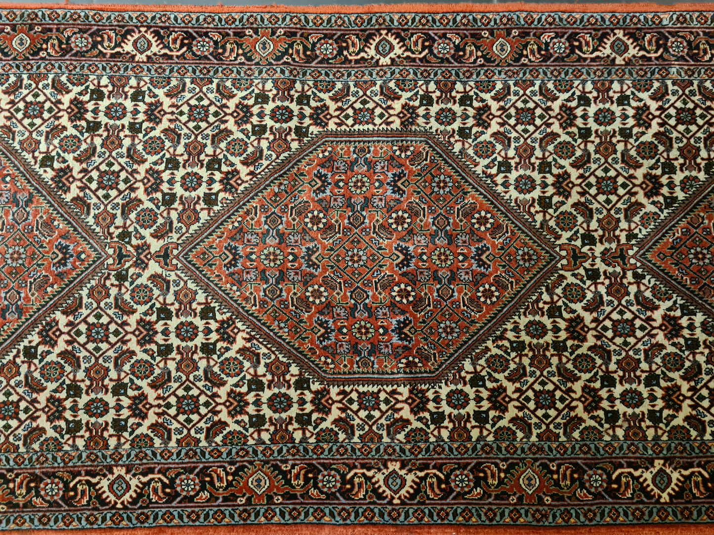 Perserteppich Orientteppich Handgeknüpfter Teppich Bidjar 220x75cm