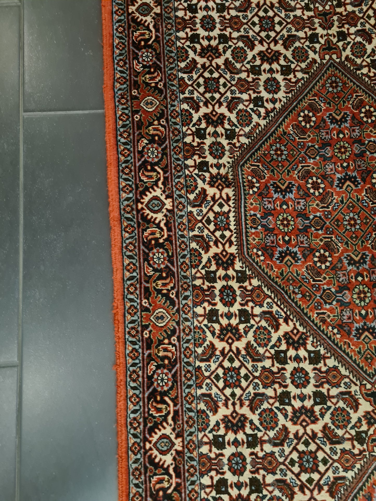 Perserteppich Orientteppich Handgeknüpfter Teppich Bidjar 220x75cm