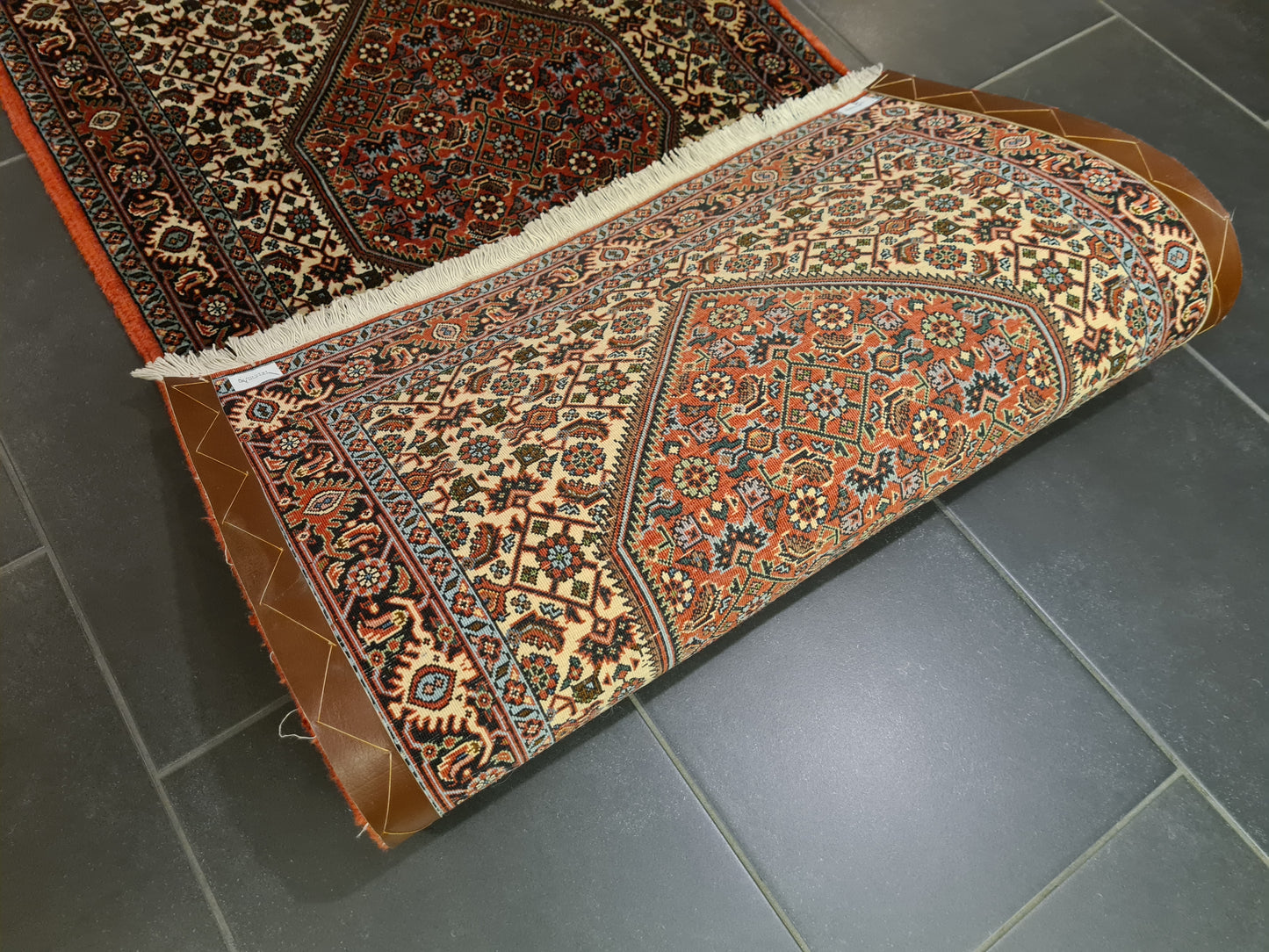 Perserteppich Orientteppich Handgeknüpfter Teppich Bidjar 220x75cm