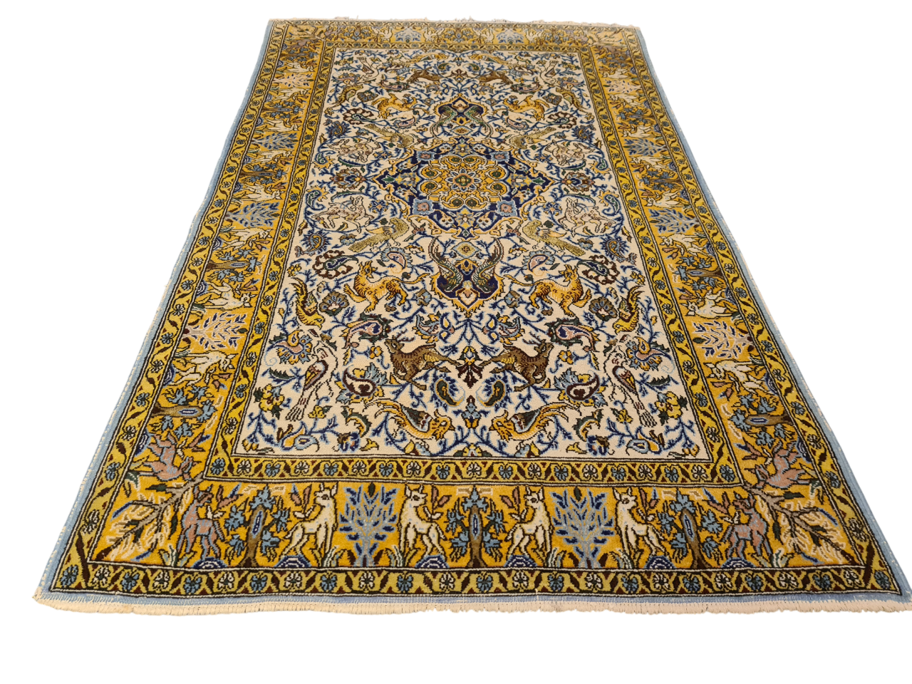 Perserteppich Orientteppich Handgeknüpfter Teppich Ghoum 170x100cm