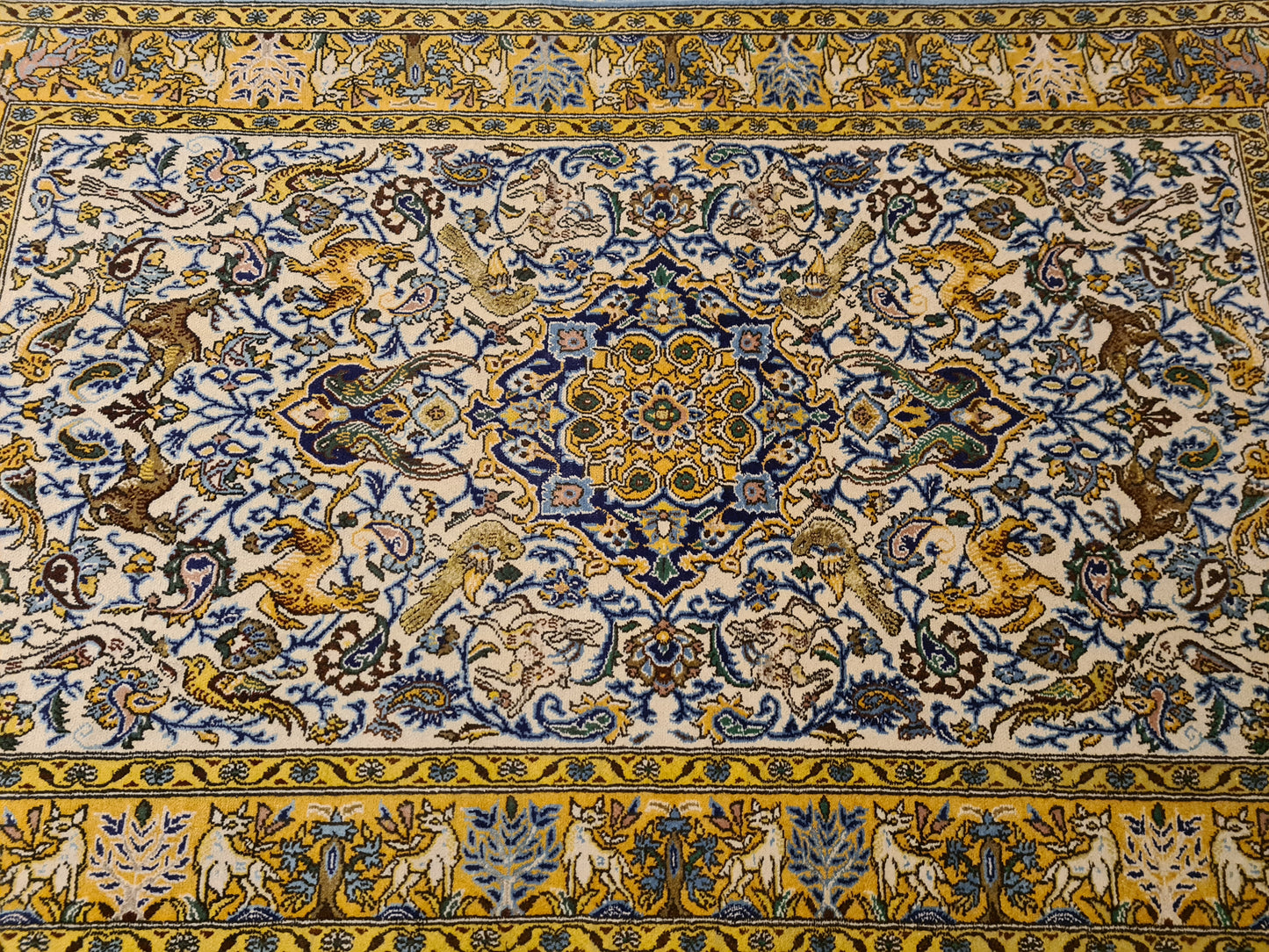 Perserteppich Orientteppich Handgeknüpfter Teppich Ghoum 170x100cm