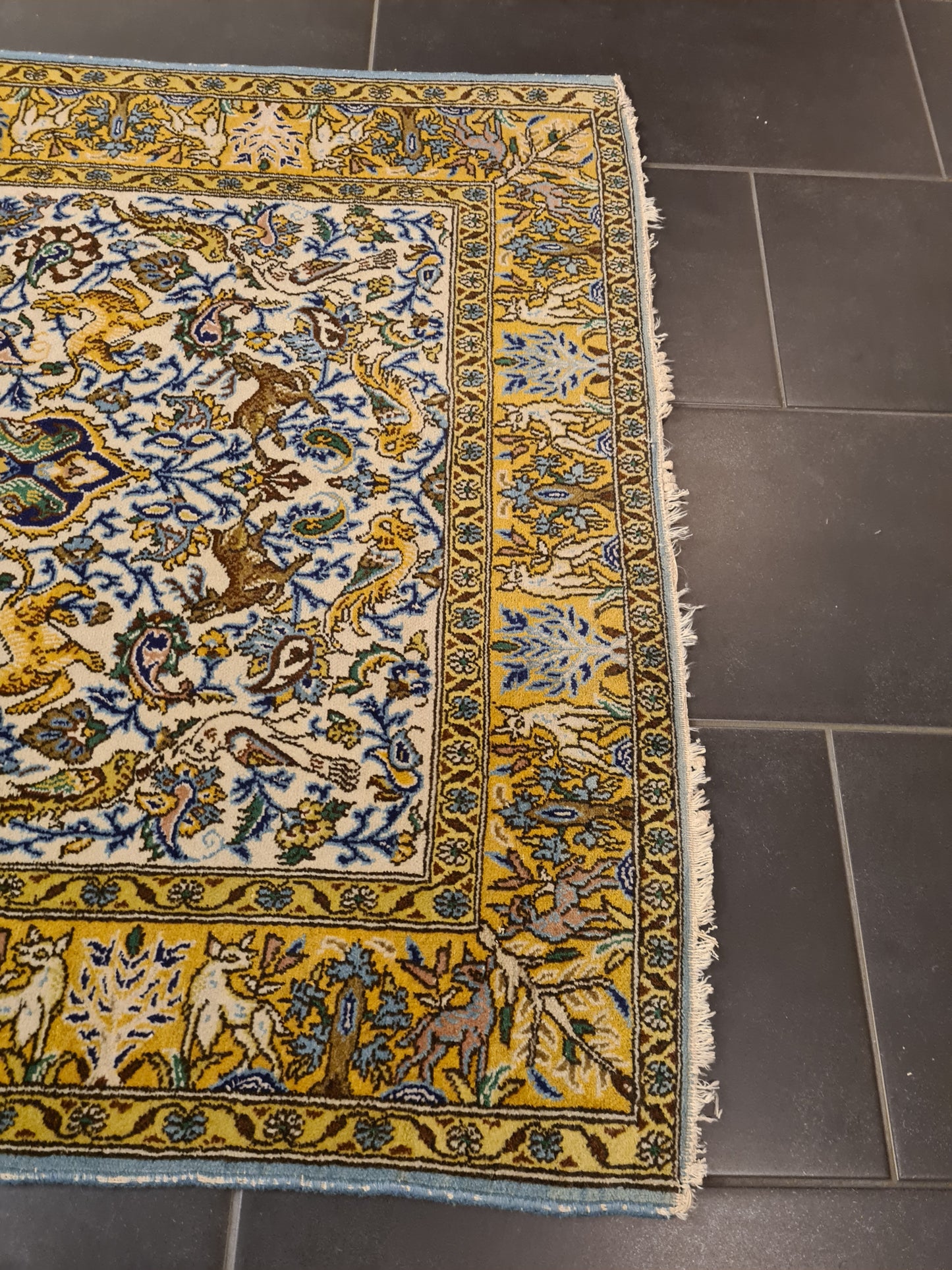 Perserteppich Orientteppich Handgeknüpfter Teppich Ghoum 170x100cm