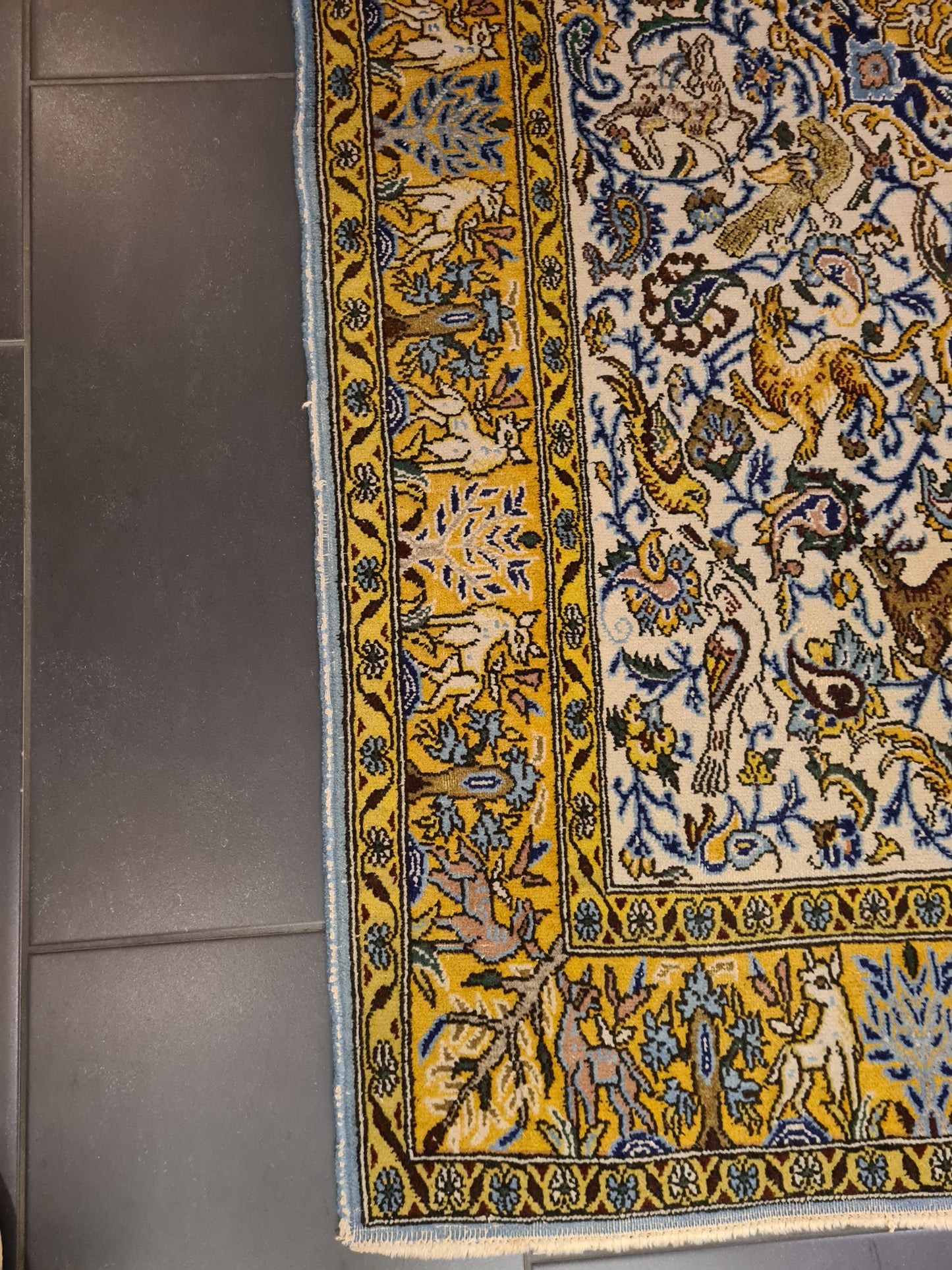 Perserteppich Orientteppich Handgeknüpfter Teppich Ghoum 170x100cm