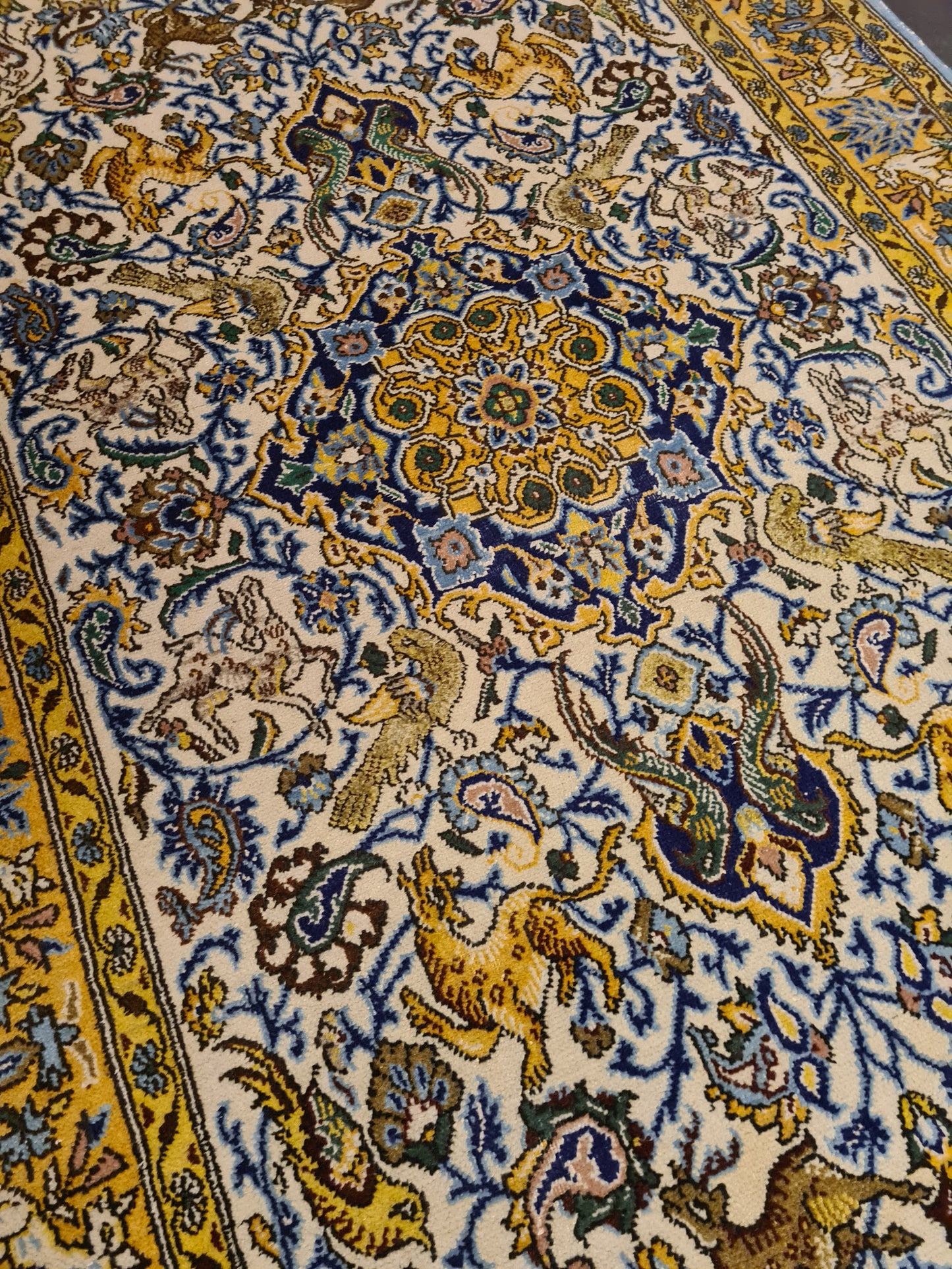 Perserteppich Orientteppich Handgeknüpfter Teppich Ghoum 170x100cm