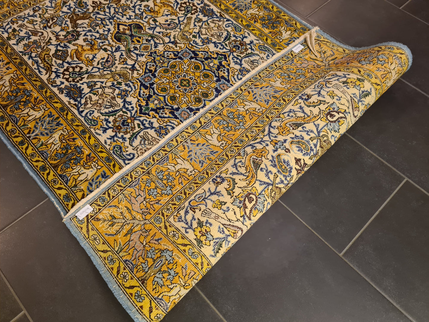 Perserteppich Orientteppich Handgeknüpfter Teppich Ghoum 170x100cm