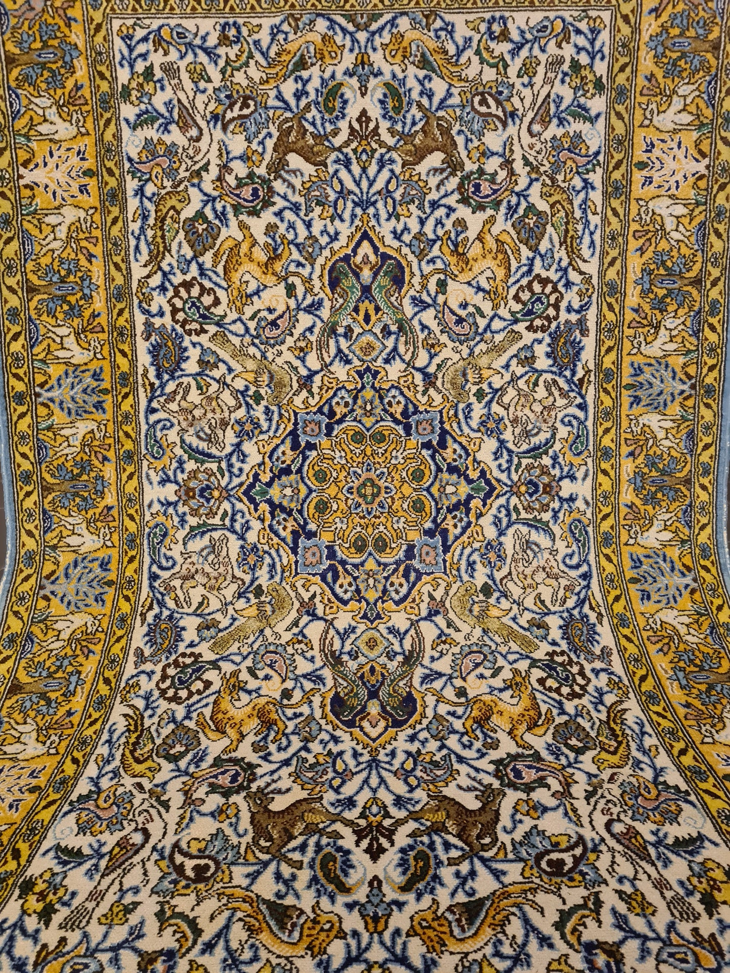 Perserteppich Orientteppich Handgeknüpfter Teppich Ghoum 170x100cm