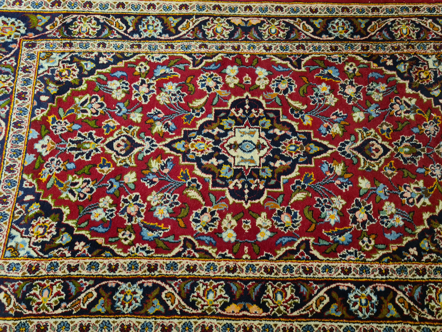 Perserteppich Orientteppich Handgeknüpfter Teppich Keshan 155x95cm