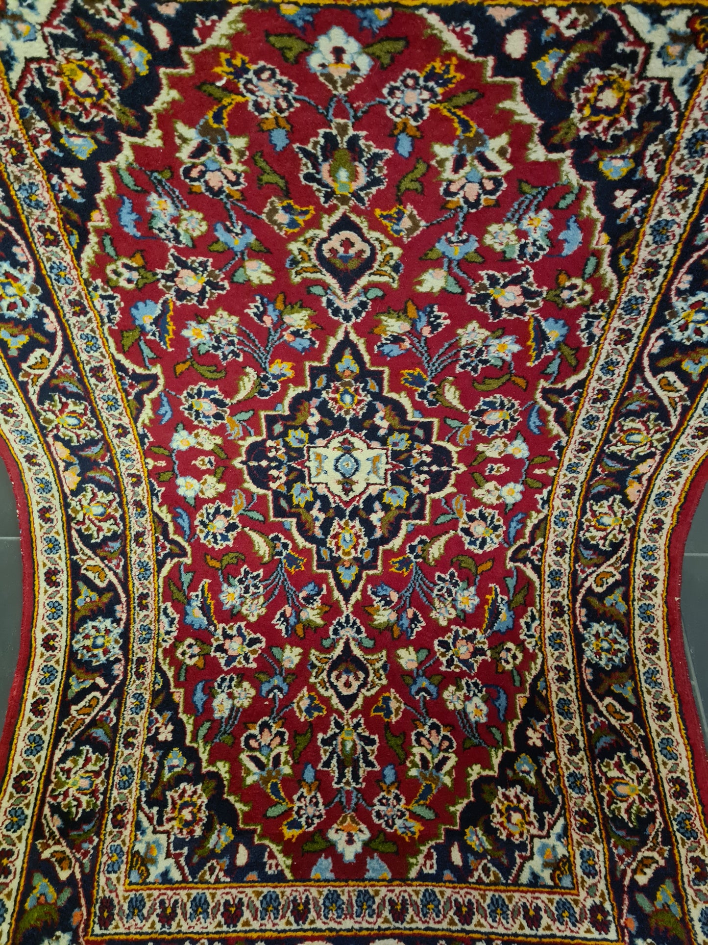 Perserteppich Orientteppich Handgeknüpfter Teppich Keshan 155x95cm